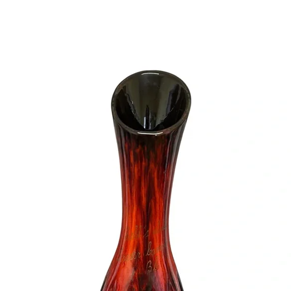 VTG Hell’s Gate Fraser Canyon BC Red Clay Art Vase 17” - Picture 3 of 6